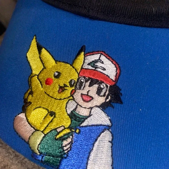 Vintage Pokémon hat! Boy/teens can wear. Velcro strap. Awesome embroidery